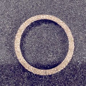 Circle pendant, 925 silver + diamond accents.